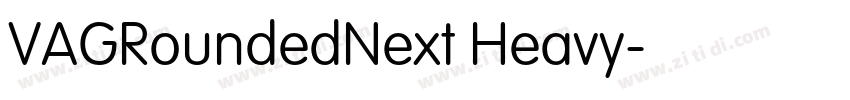 VAGRoundedNext Heavy字体转换